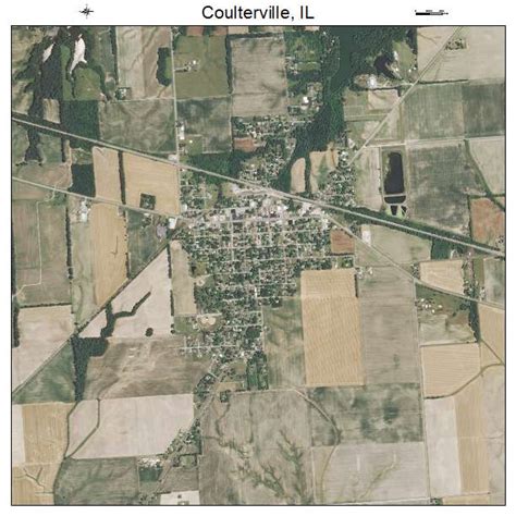 Aerial Photography Map of Coulterville, IL Illinois