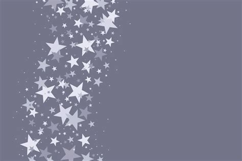 Free Vector | Flat design silver stars background