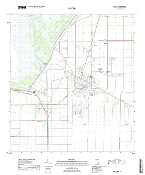 MyTopo Belle Glade, Florida USGS Quad Topo Map