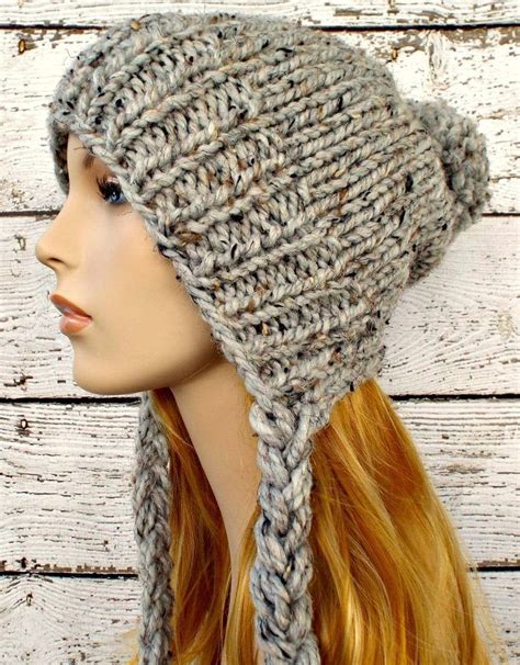 Slouchy Earflap Hat Knitting Pattern | Crochet hats, Knitting, Knitted hats