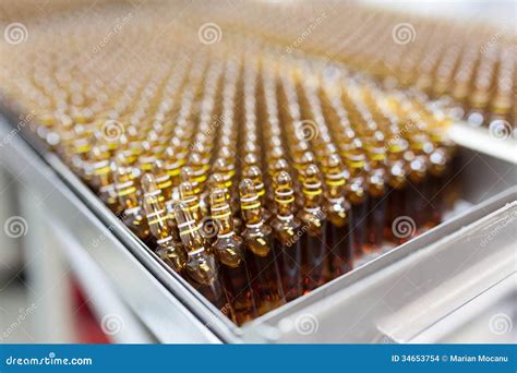Ampoules stock photo. Image of drug, factory, equipment - 34653754