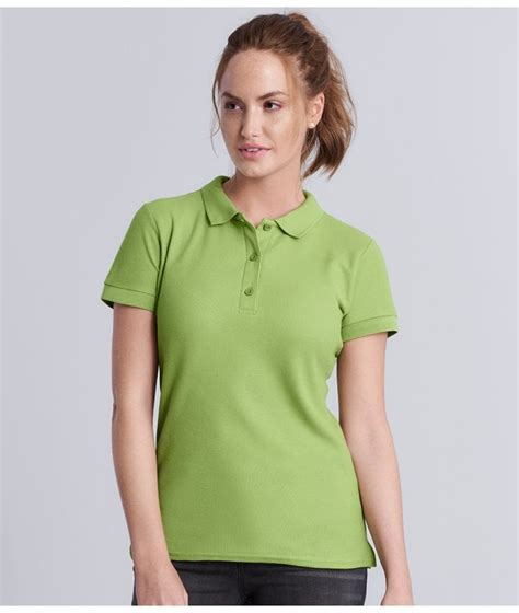 Gildan Ladies Premium Cotton Double Pique Polo Shirt - Polo Shirts from ...