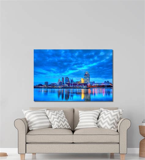 Cincinnati Skyline Cincinnati Canvas Print Cincinnati Wall | Etsy