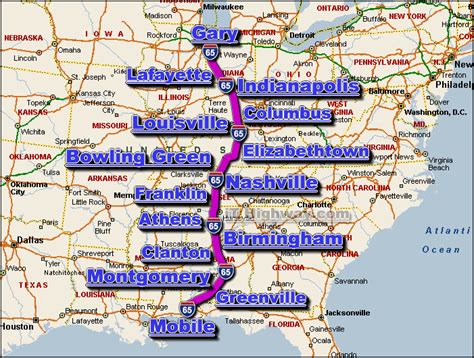 I 65 Road Closure Alabama - Alabama - Interstate 65 Southbound | Cross Country Roads : The ...