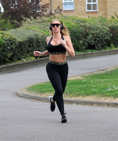 AISLEYNE HORGAN WALLACE Out Jogging in London 04/17/2020 – HawtCelebs