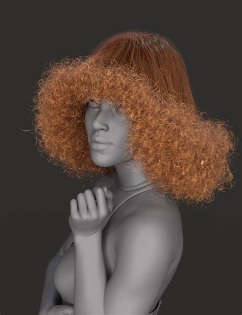 Stack Perm Hair for Genesis 3 and 8 Females | 3d Models for Daz Studio ...