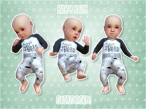 ⏩ Baby bear ⏪ ⏩ This is my first custom content for Sims 4 and (of course) it’s for our little ...