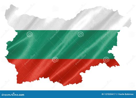 Bulgaria Map with Flag stock image. Image of bulgarian - 137020417