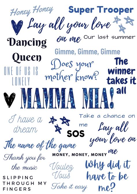 Mamma Mia Musical Print - Etsy