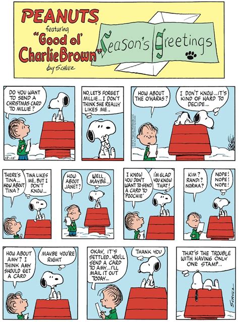 Peanuts by Charles Schulz for Sun 15 Dec 2019 | Snoopy funny, Christmas comics, Snoopy comics