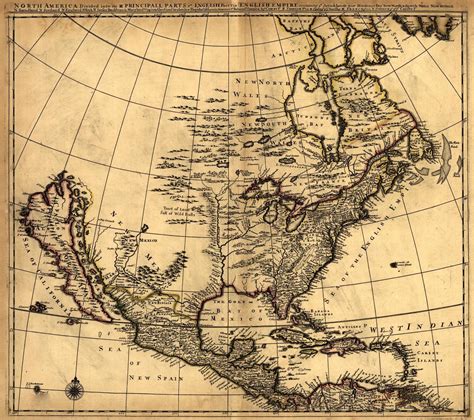 Map of United States in 1600's | North america map, America map ...