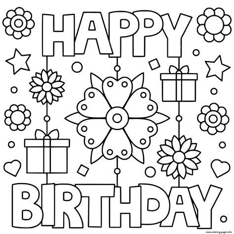 Printable Birthday Cards Black And White