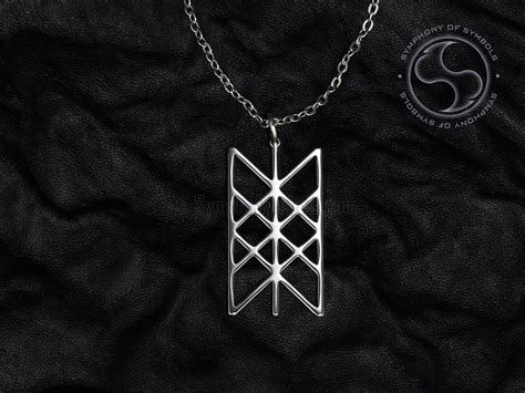 Web of Wyrd Pendant & Necklace in Stainless Steel | Viking Symbols ...