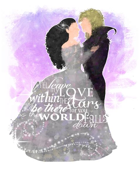 Labyrinth "As the World Falls Down" Sarah and Jareth -- 8x10 Printable Poster -- DIGITAL ...