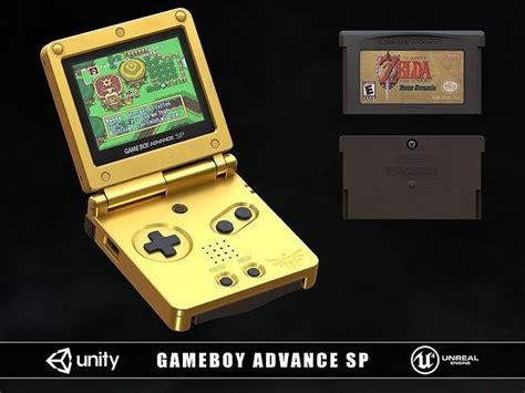 3D model Gameboy Advance SP Zelda VR / AR / low-poly | CGTrader