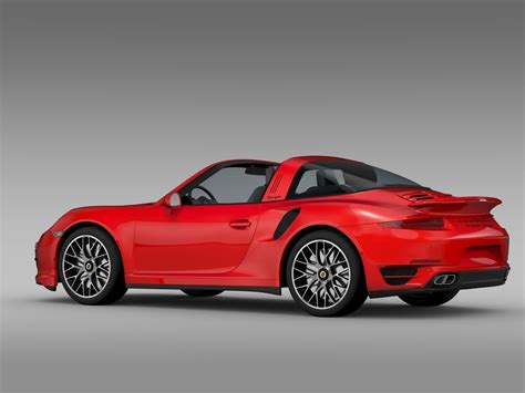 Porsche 911 Turbo S Targa 991 2015 3D Model MAX OBJ 3DS FBX C4D LWO LW LWS - CGTrader.com