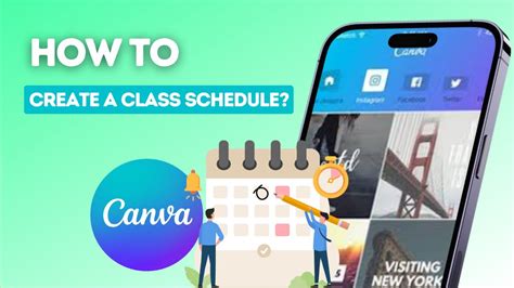 How to create a class schedule on Canva? - YouTube