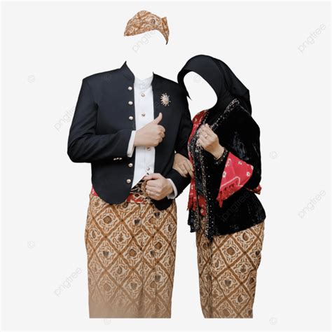 Javanese Traditional Clothes, Javanese Custom, Pre Wedding, Beskap PNG Transparent Clipart Image ...