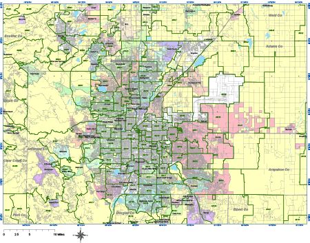 Denver Area Zip Code Map