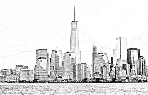 New york city skyline drawing - choosevvti