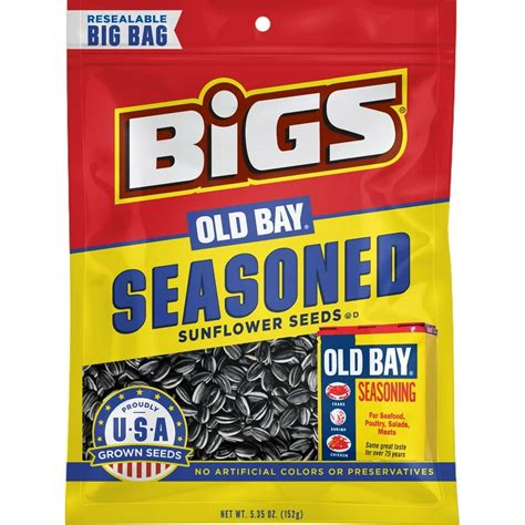 Bigs Old Bay Seasoned Sunflower Seeds 5.35 Oz. - Walmart.com - Walmart.com