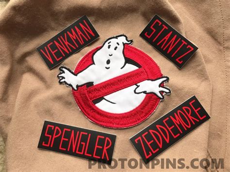 Ghostbusters Name Tape Vinyl Stickers Set of 4 - Etsy