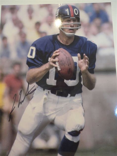 FRAN TARKENTON HAND SIGNED OVERSIZED 11x14 PHOTO+COA FOOTBALL HOF NY ...