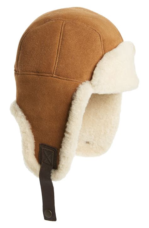 UGG® Genuine Shearling Trapper Hat | Nordstrom