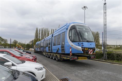 First of eight new trams delivered ready for expansion of West Midlands ...