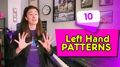 TEN Different Accompaniment Patterns for Left Hand: PIANO TUTORIAL | Basics for Improvisation ...