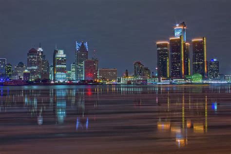 Detroit skyline from Windsor in HDR Photograph by Jay Smith | Fine Art America