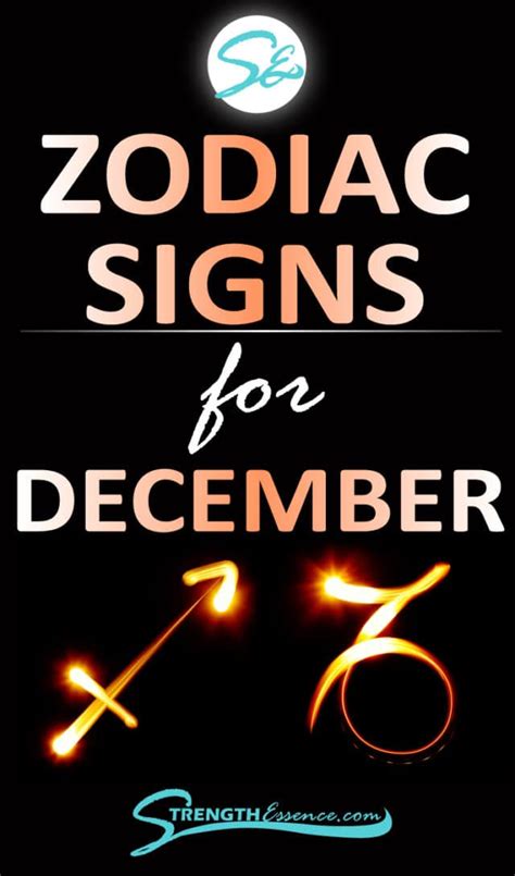 Zodiac Signs for December – (Astrology Dates, Symbols & Traits) 2024 - Strength Essence