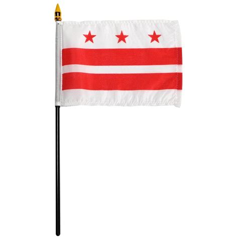 District of Columbia (Washington DC) 4in x 6in Polyester Flag