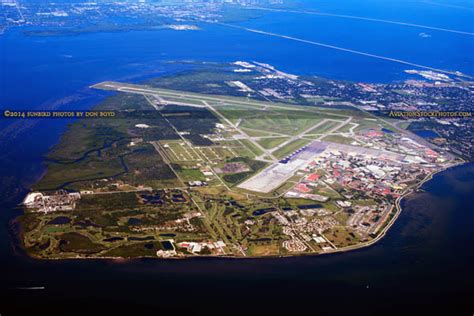 2014 - aerial photo of MacDill Air Force Base landscape military aerial ...