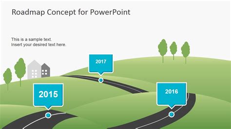 Creative Roadmap Concept PowerPoint Template - SlideModel