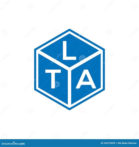 LTA Letter Logo Design on Black Background. LTA Creative Initials Letter Logo Concept Stock ...