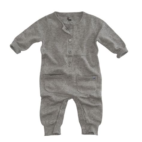 Knitted jumpsuit "Kingfisher" in colour grey melange. www.z8.nl/z8newborn | Baby kids clothes ...
