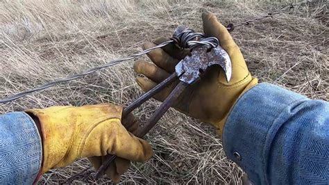 Tightening Barbed Wire with the Texas Fence Fixer - YouTube