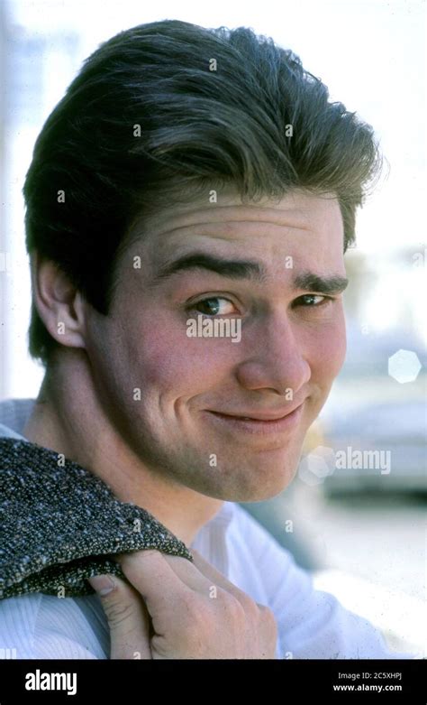 Portrait of young Jim Carrey Stock Photo - Alamy