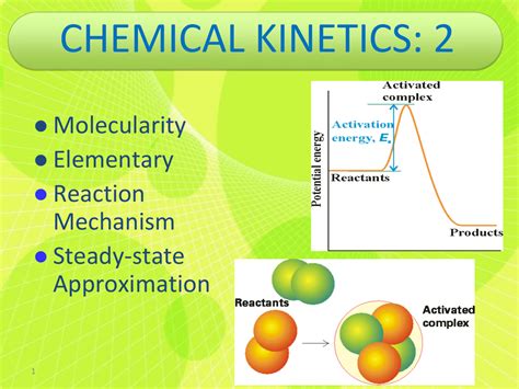 CHEMICAL KINETICS: 2 Molecularity Elementary Reaction