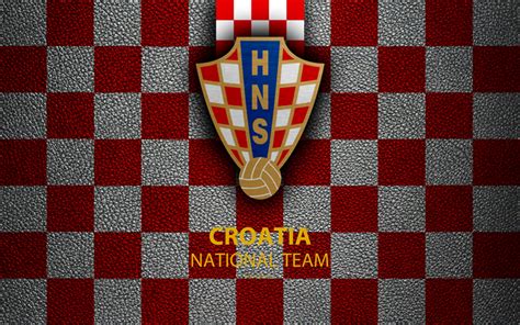 Download wallpapers Croatia national football team, 4k, leather texture ...