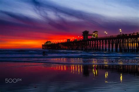 Glowing Sunset at the Oceanside Pier - January 21, 2018 - Oceanside ...