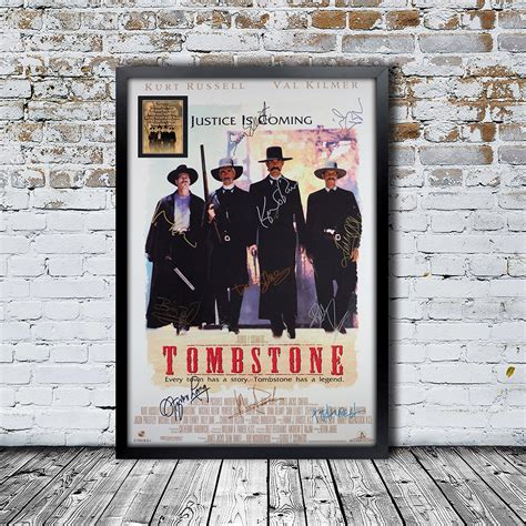 Tombstone Signed Movie Poster Framed and Ready to Hang - Etsy