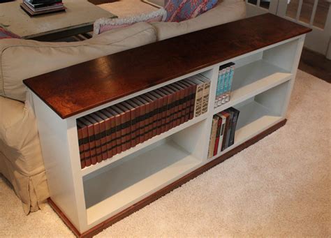 Sofa Table Bookcase Project