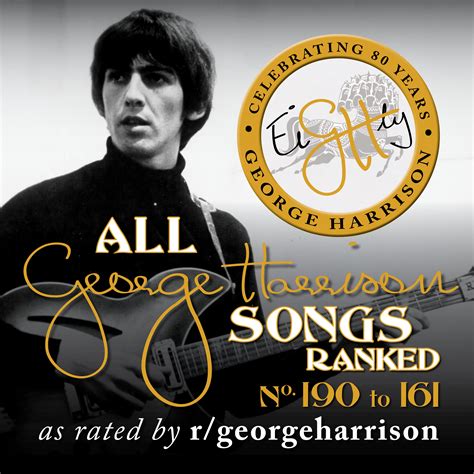 All George Harrison Songs Ranked, as rated by r/georgeharrison - Part 2 ...