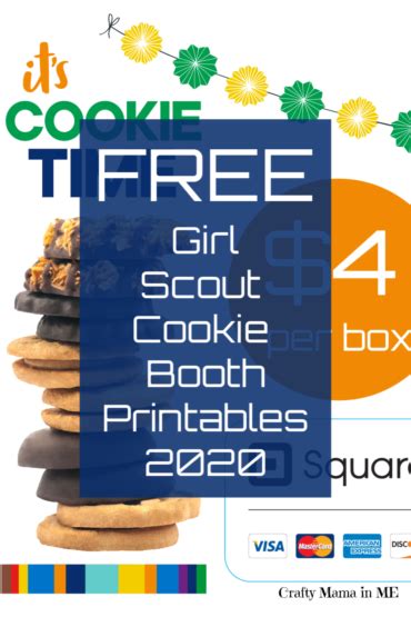 Girl Scout Cookie Booths - Free Printables 2020 - Crafty Mama in ME!