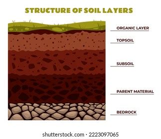 Soil Earth Layer Section Dirt Ground Stock Vector (Royalty Free) 2223097065 | Shutterstock