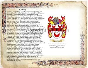 Oakley Coat of Arms/ Family Crest on Fine Paper and Family History Buy 1 get 1 FREE: Amazon.co ...