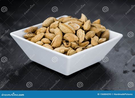 Portion of Roasted Almonds in the Shell Stock Image - Image of diet, salted: 156884295