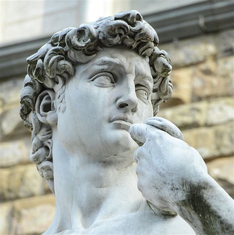 statue of David by Michelangelo on the Piazza della Signoria by Brandon Bourdages